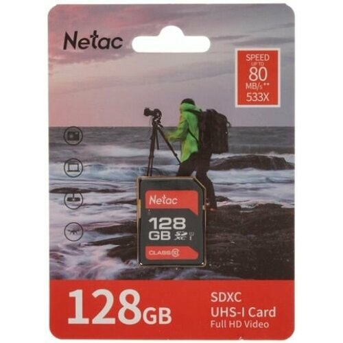 Netac карта памяти SDXC 128Gb Netac P600 Class 10 (NT02P600STN-128G-R)