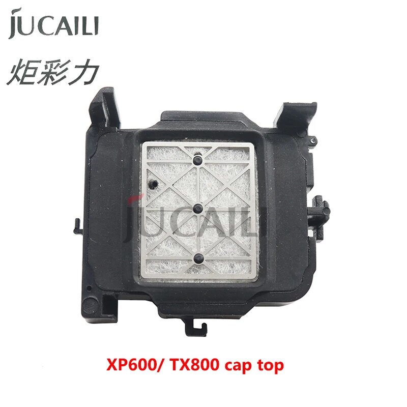 Jucaili хорошая цена XP600 Укупорочная станция для Epson TX800 XP600 Крышка головки Экосольвентный принтер 6-цветная крышка печатающей головки dx11 верхняя крышка, 4 pcs