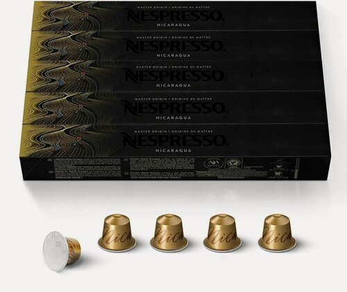 Изображение товара Кофе в капсулах Nespresso Master Origins Nicaragua, 40-110 ml - 5 упаковок - 50 капсул