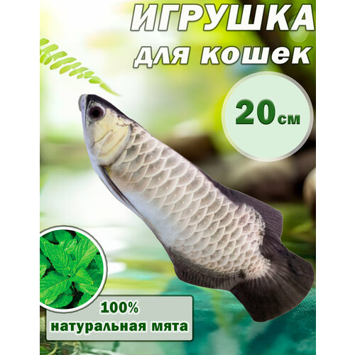 "Мята для кошек" - игрушка с зеркальным карпом