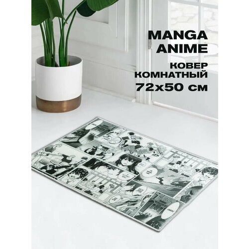 Коврик в комнату велсофт 72х50 см Crazy Getup Manga Anime рис 16619-1 577₽