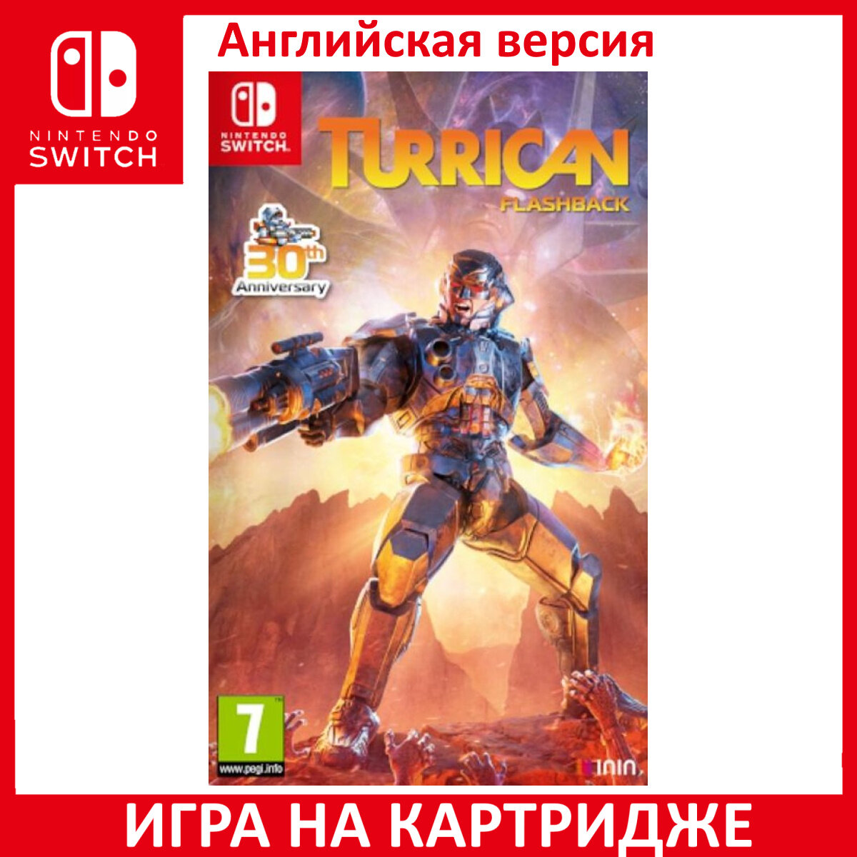 Игра Turrican Flashback Switch Английский язык Картридж на