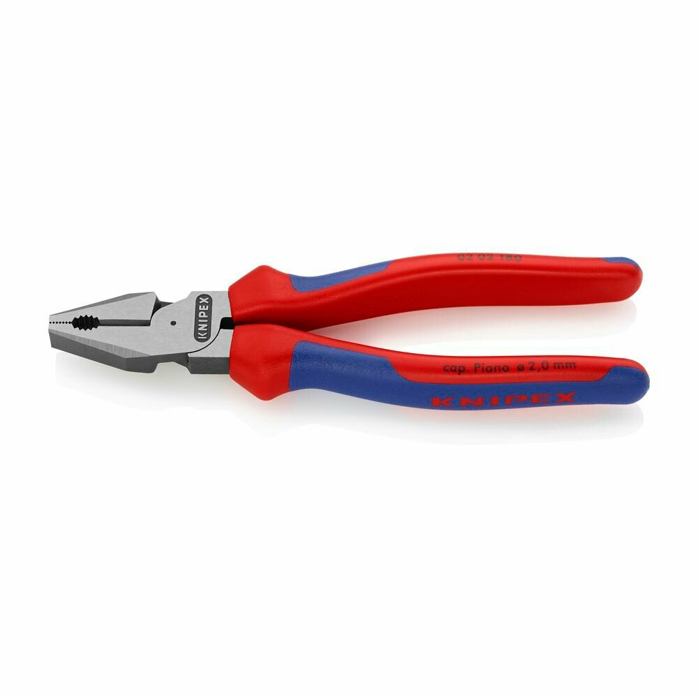 Пассатижи/плоскогубцы KNIPEX комбинированные особой мощности, 180 мм, фосфатированные, 2-комп ручки KN-0202180 — фото 1
