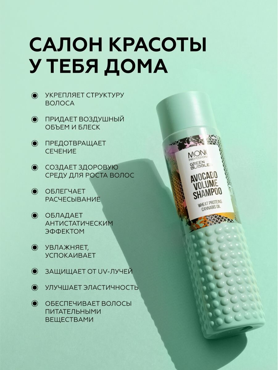 Обзор: Профессиональный шампунь для объёма, с маслом авокадо MONE PROFESSIONAL