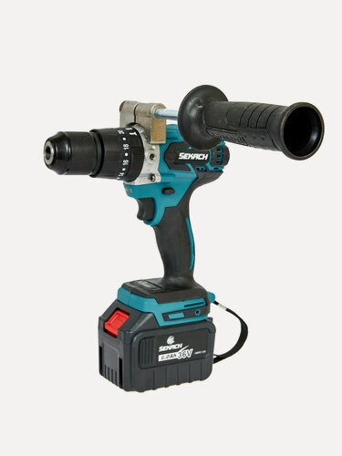 Изображение товара Аккумуляторная ударная дрель-шуруповерт SEKACH S005 ледоруб бесщеточный 36В 6Ач 13мм