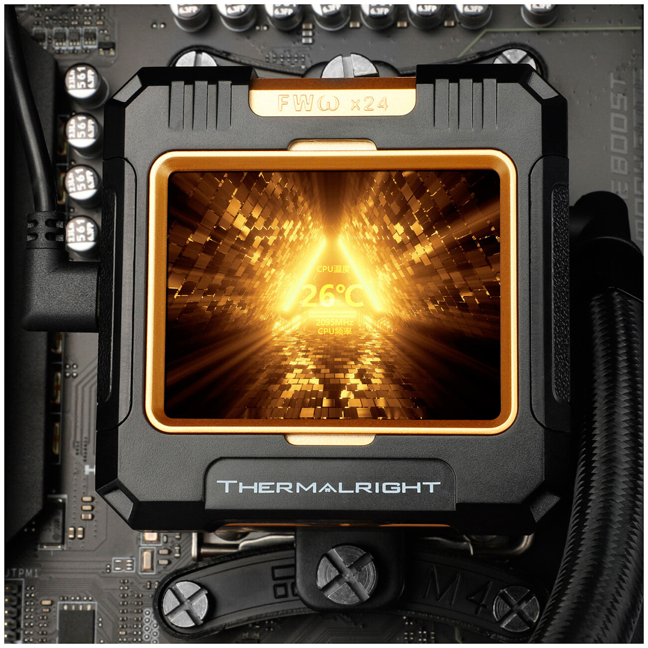 СЖО для процессоров Thermalright Frozen Warframe 360 Black ARGB (F-WFRAME-360-BL-ARGB) — фото 1