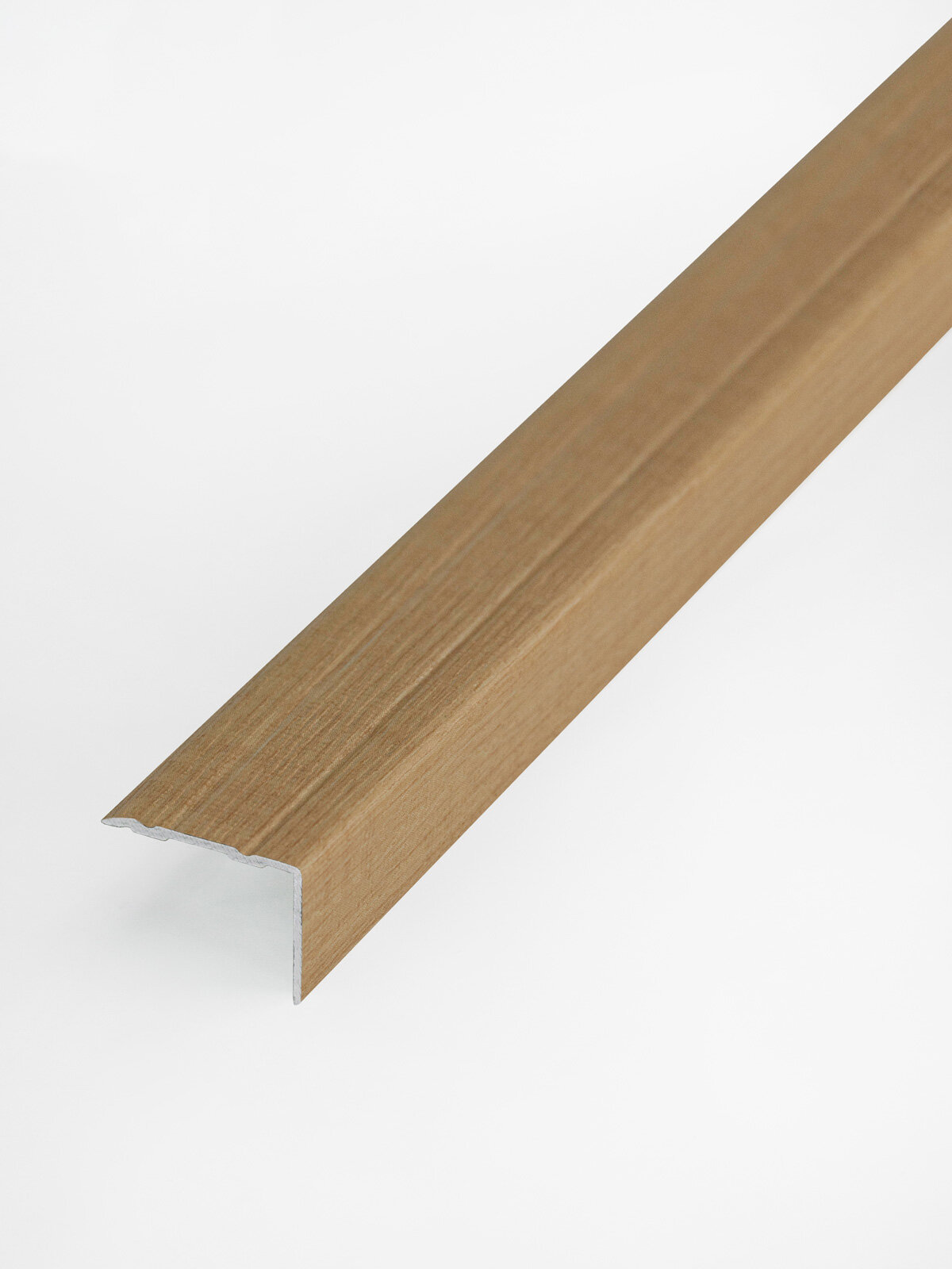 Порог самоклеющийся напольный угловой 24х18 мм длина 09 м Русский профиль алюминиевый ламинация бук светлый