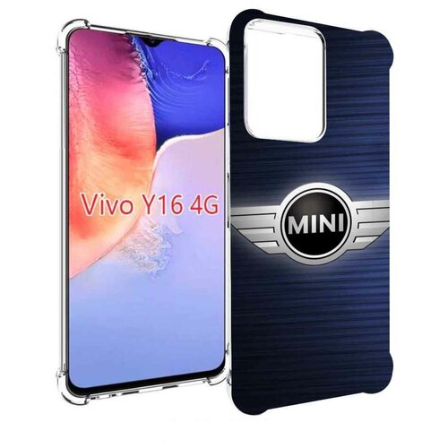 Чехол MyPads мини-mini-2 (2) мужской для Vivo Y16 4G/ Vivo Y02S задняя-панель-накладка-бампер чехол mypads мини mini 2 2 мужской для vivo iqoo 11 задняя панель накладка бампер