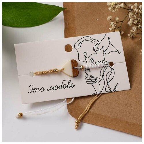 фото Жесткий браслет, металл, дерево, 1 шт., диаметр 7 см, мультиколор нет бренда