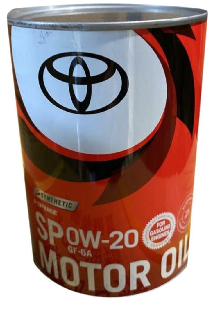 Оригинальное моторное масло TOYOTA MOTOR OIL SP 0W-20 1L