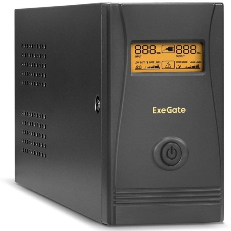 ИБП ExeGate EP285562RUS Power Smart ULB-800. LCD. AVR. C13. RJ. USB800VA/480W, LCD, AVR, 4*IEC-C13, RJ45, Black/EP285562RUS