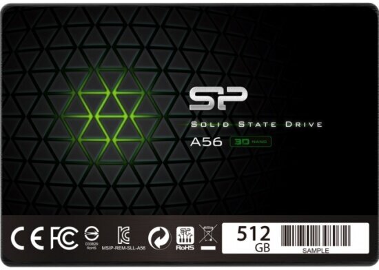 SSD диск Silicon Power 2.5" Ace A56 512 Гб SATA III 3D NAND (SP512GBSS3A56A25)