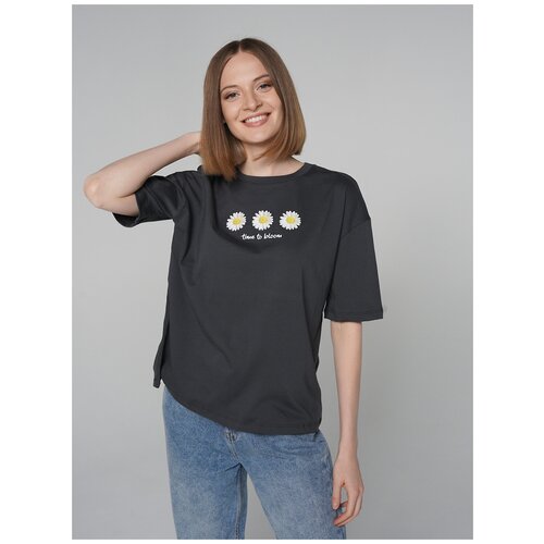 фото Футболка твое 80011 цвет: темно-серый s