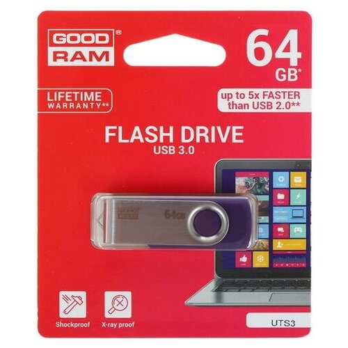 Память USB Flash 64 ГБ Goodram UTS3 [UTS3-0640P0R11]