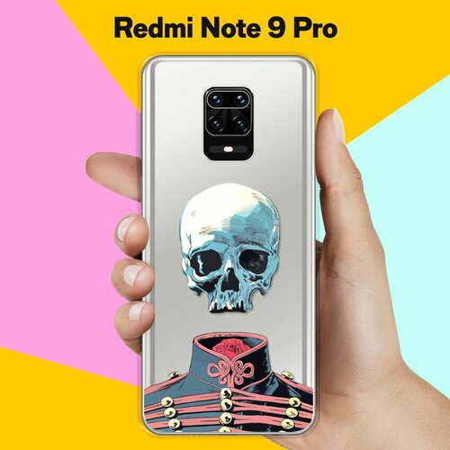 Силиконовый чехол Череп на Xiaomi Redmi Note 9 Pro силиконовый чехол на xiaomi redmi note 9 pro сяоми редми нот 9 про белая корона на черном фоне