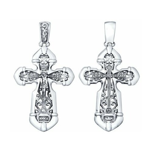 фото Подвеска diamant online, серебро, 925 проба, чернение