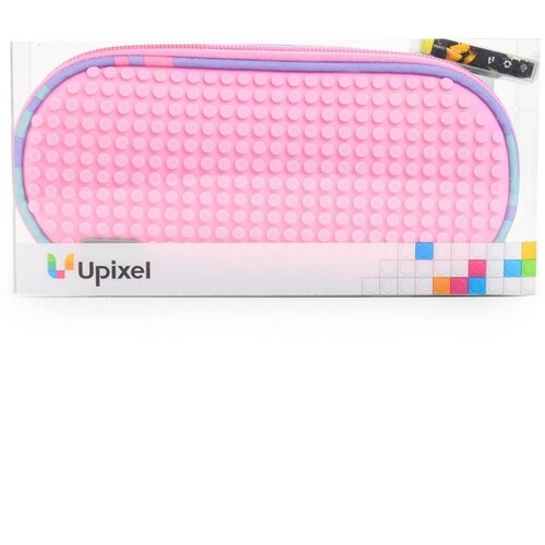 Upixel Пенал Super class WY-B012 (силикон/искусственная кожа), розовый transparent pencil case pen bag pencil case chessboard pencil pouch stationery trousse scolaire aesthetic