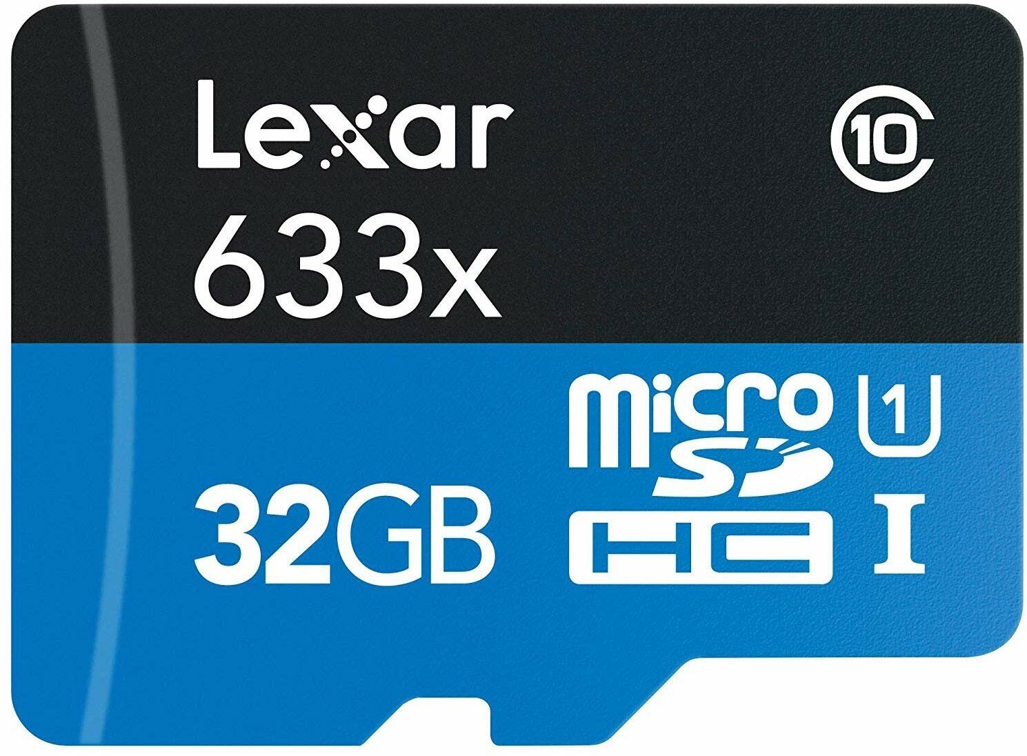 Карта памяти LEXAR 633x Micro SD, класс 10 UHS-1 U1 V10 A1 32 ГБ