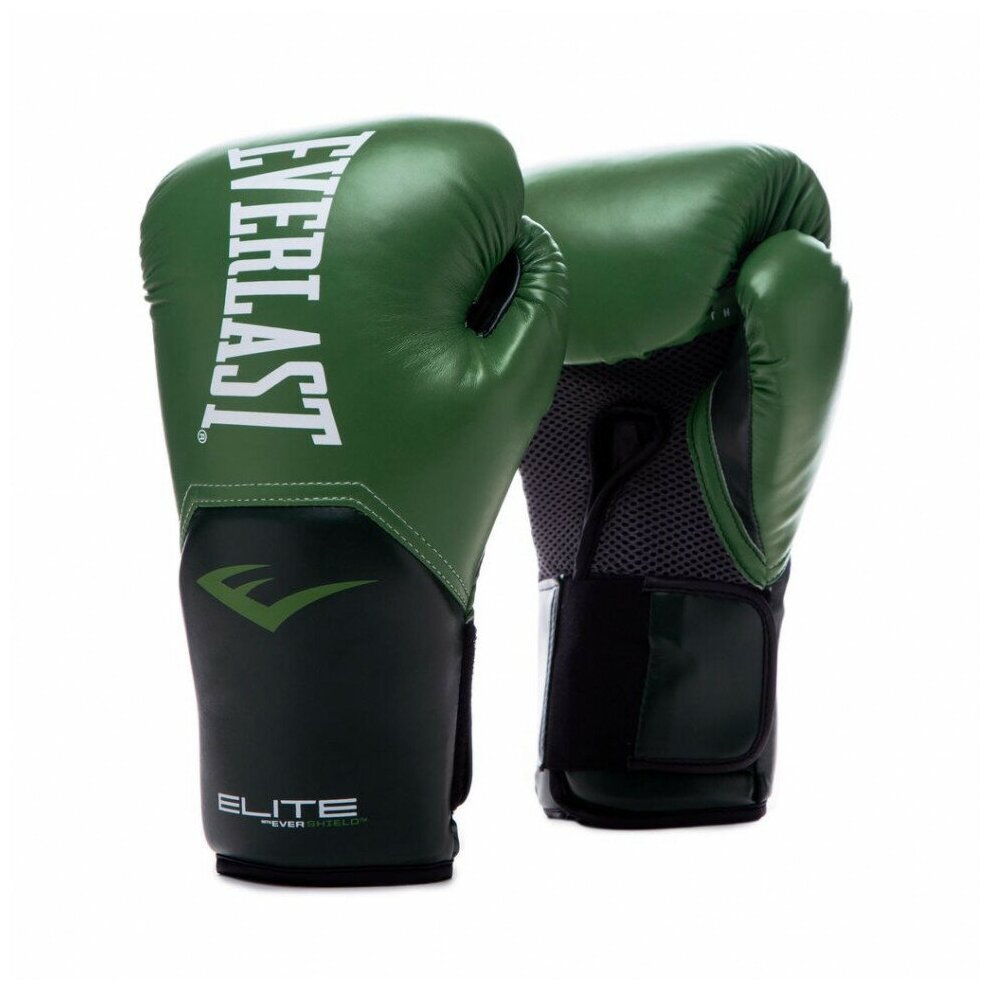 Перчатки тренировочные Everlast Elite ProStyle 8oz зеленые