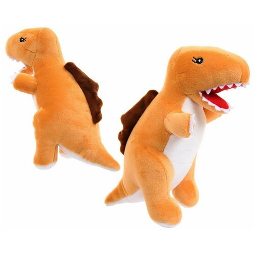 Мягкая игрушка ABtoys Dino Baby Динозаврик коричневый, 17см M4950 мягкая игрушка abtoys dino baby динозаврик коричневый 7см