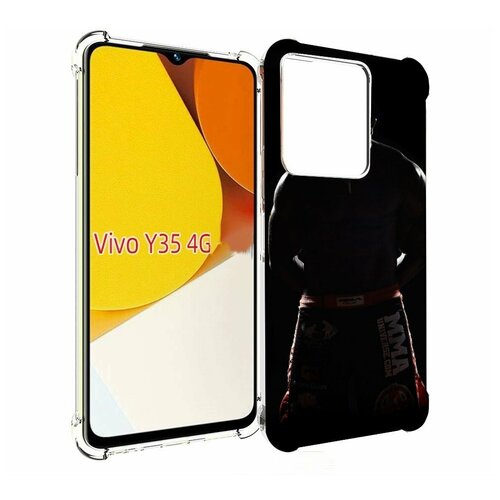 Чехол MyPads mma единоборства для Vivo Y35 4G 2022 / Vivo Y22 задняя-панель-накладка-бампер