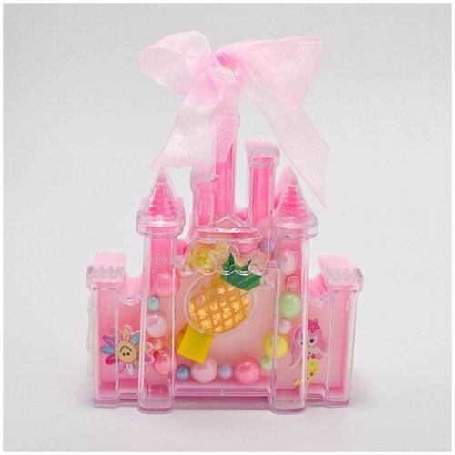 фото Бижу комплект украшений детский - замок ягоды, резиночки и ожерелье, 1 набор sweet home