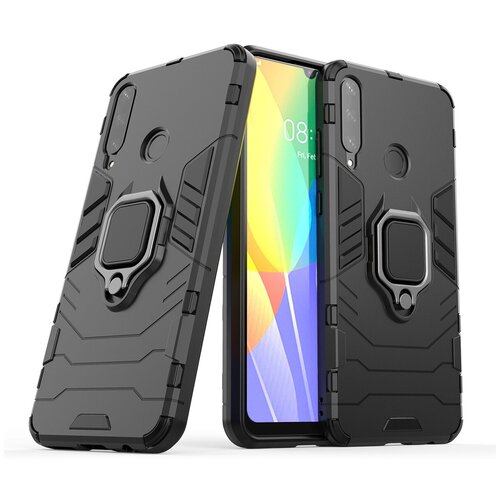 фото Чехол-бампер mypads для honor 9s (dua-lx9) / huawei y5p противоударный усиленный ударопрочный черный