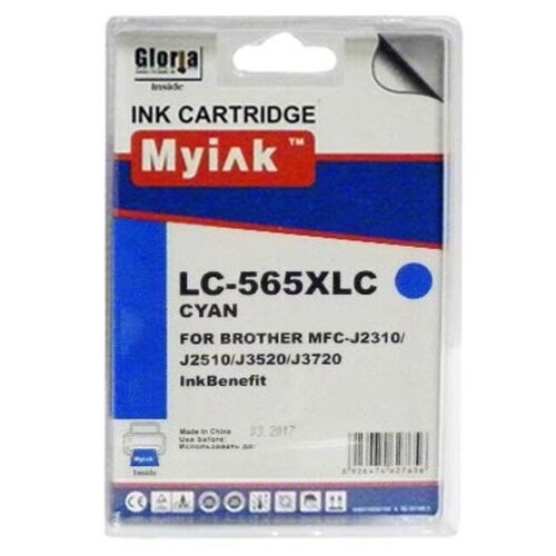 Картридж MyInk LC565XLC, 1200 стр, голубой