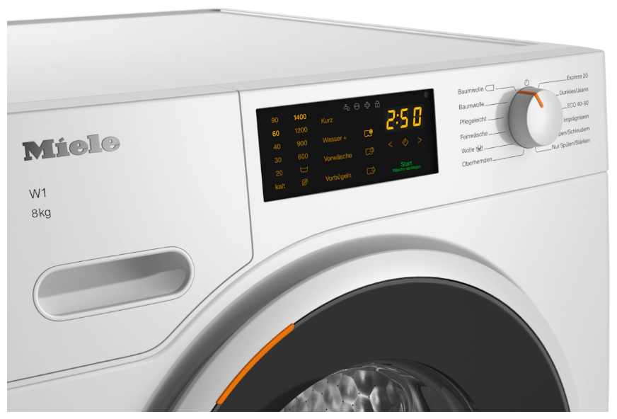 Стиральная машина Miele WWD 120 WPS, 8 кг, белая - фотография № 3