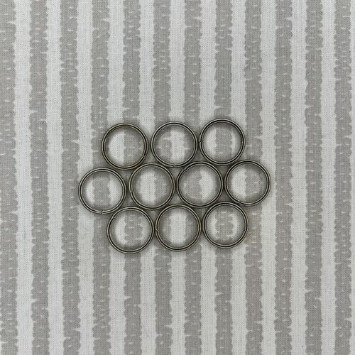 Кольцо разъемное 15*2,0 мм, цвет никель, 10 шт