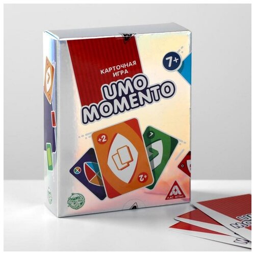 ЛАС играс Настольная игра в сияющей упаковке «UMOmomento», 70 карт