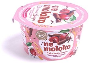 Десерт овсяный Nemoloko с вишней и кусочками шоколада