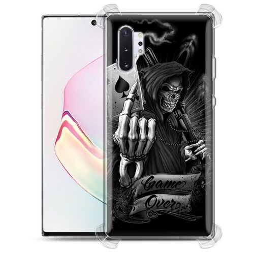 фото Дизайнерский силиконовый с усиленными углами чехол для samsung galaxy note 10 plus креативный дизайн 100gadgets