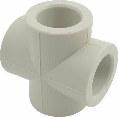 фото Крестовина PP-R полипропиленовая D25 FV-PLAST 235025 серый 10 шт