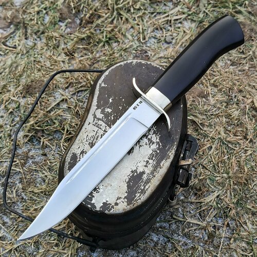 Нож разведчика НР-40 классический из кованой нерж. стали 95Х18, гарда мельхиор