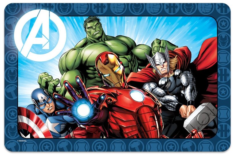 Коврик под миску Marvel Мстители, 430*280мм (43см )