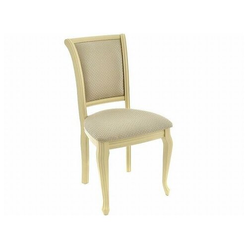 Стул ДМФ Аврора Кабриоль Тон 10 (Слоновая кость RAL 1015), Атина 160/1