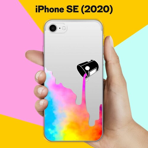 Силиконовый чехол Краски на Apple iPhone SE (2020) силиконовый чехол краски на apple iphone x