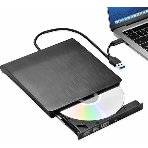 внешний дисковод оптический привод usb 3 0 type c на cd dvd 2 usb micro usb sd разъем tf slot черный cd rom dvd ром cd ром Дисковод внешний привод DR14 для ноутбука и пк CD DVD-RW USB 3.0 + переходник Type C, DVD плеер