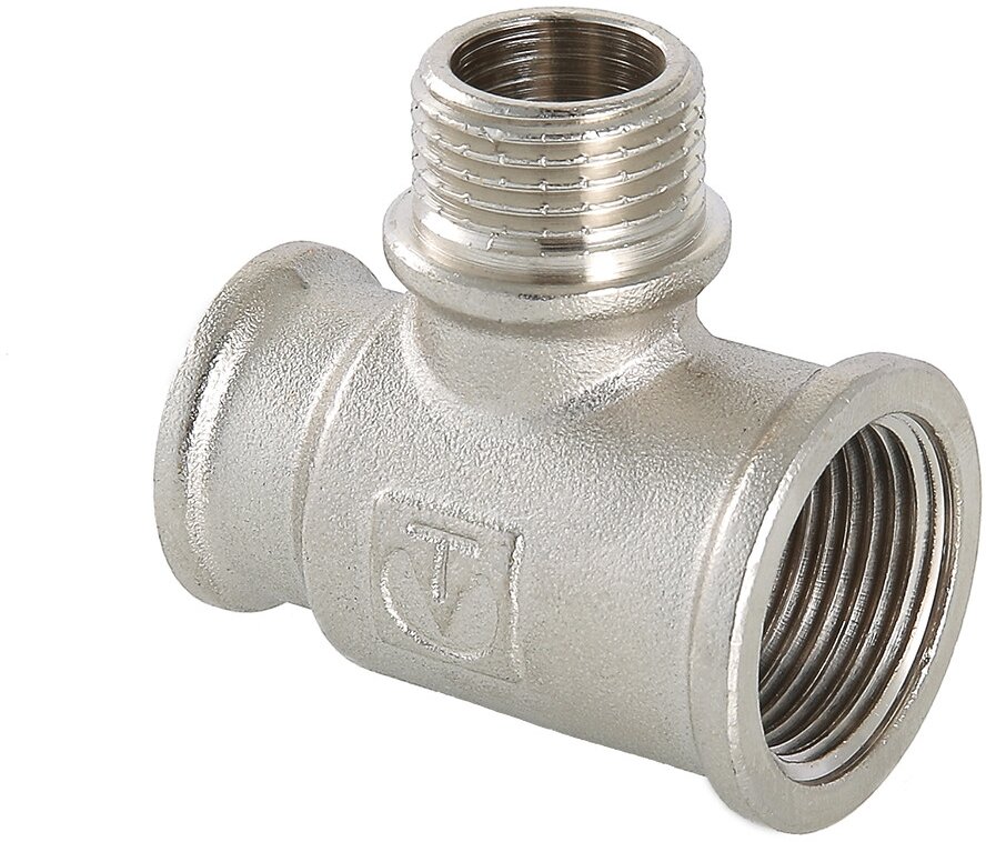 Фитинг резьбовой тройник переходной ВНВ 3/4" х 3/4" х 1/2" Valtec VTr.132.RN.050504 - фото №1