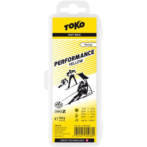 Мазь скольжения, мазь TOKO Performance, желтый жидкий парафин toko base performance liquid paraffin blue 100ml 5502046 10°с 30°с