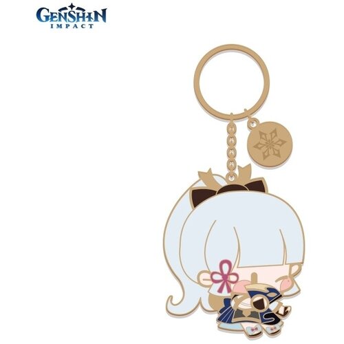 Брелок miHoYo, голубой значок genshin impact chibi expressions – kamisato ayaka can badge