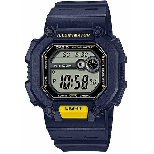 фото Наручные часы casio наручные часы casio w-737h-2a, фиолетовый, синий
