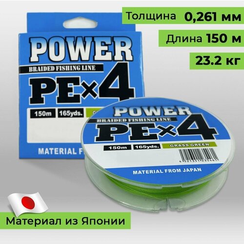 Плетёный шнур/ Плетенка для рыбалки 0,261 мм. 150 м 23.2 кг