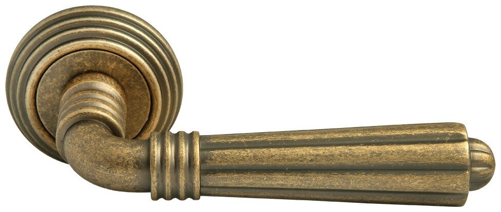 Ручка дверная, Rucetti, RAP-CLASSIC-L 5 OMB старая античная бронза