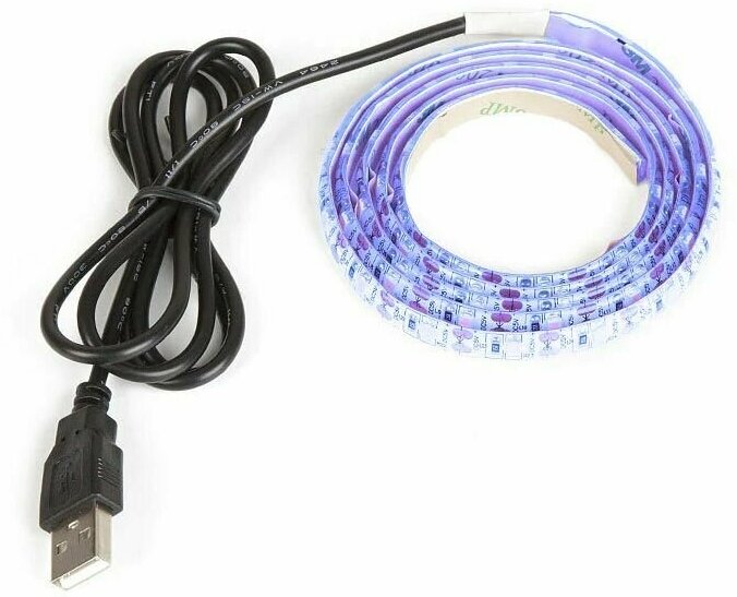 Светодиодная лента 1м (USB) Огонек OG-LDL09 Синяя