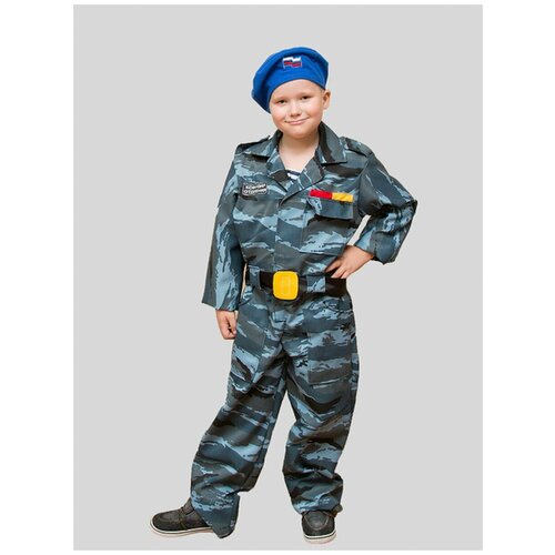 Карнавальный костюм Десант 8-10 лет рост 140-152 см детский костюм спецназ на рост 140 152 см 8 10 лет бока батик