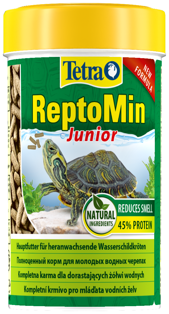 Корм Tetra ReptoMin Junior 100 мл, минипалочки для молодых водных черепах