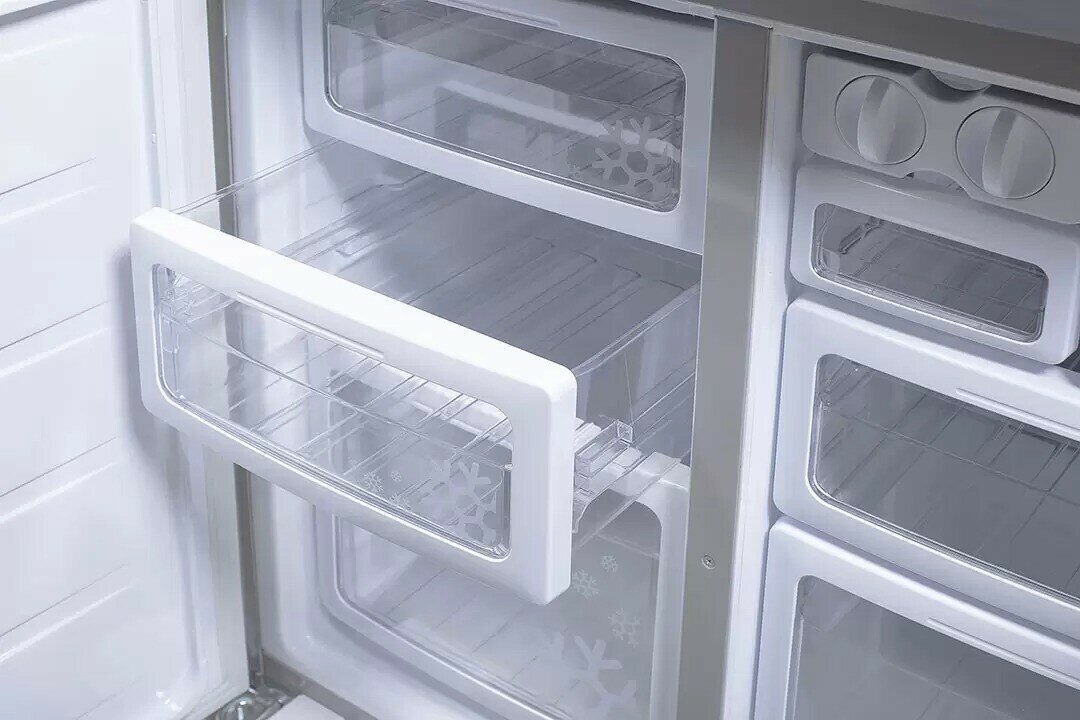 Холодильник Sharp SJEX93PBE, бежевый - фото №12