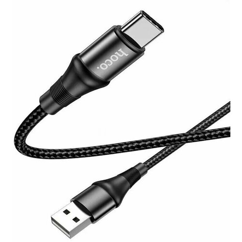 Кабель для зарядки Type-C USB HOCO X50 3A черный кабель usb type c x50 1m 2 4a hoco черный